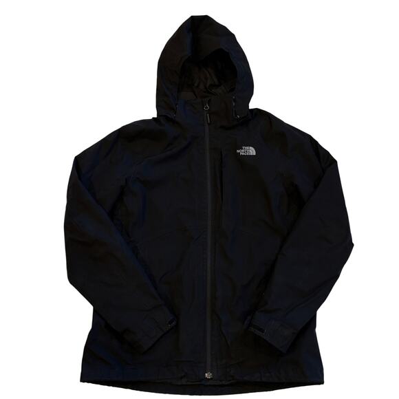 The North Face Jacket Womens Sz Medium Black Osito Triclimate Waterproof *READ* - Picture 1 of 14